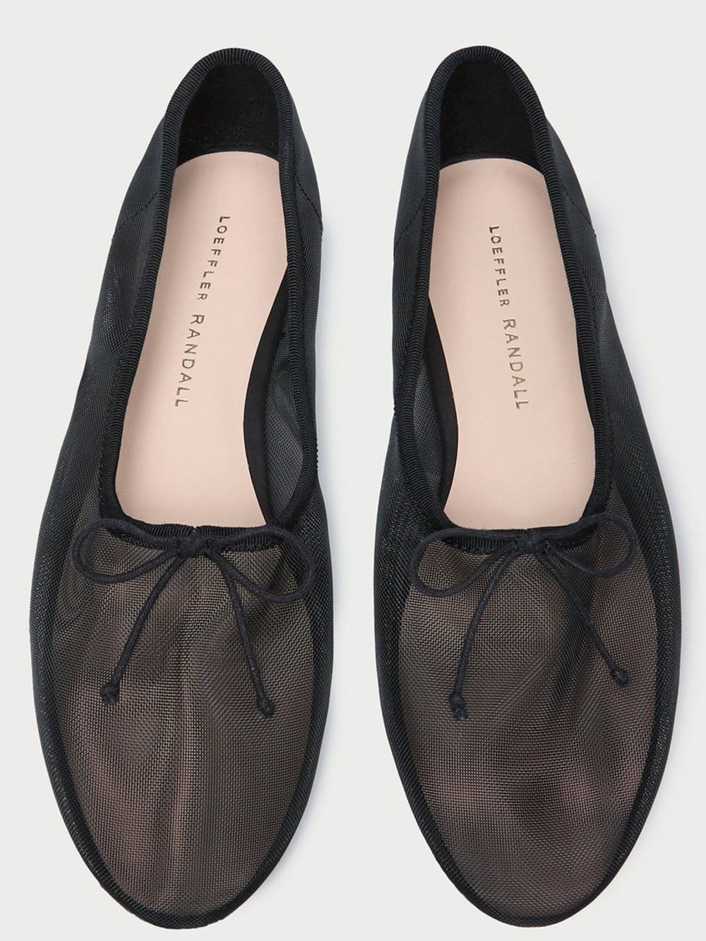 Loeffler Randall Landon Black Mesh Ballet Flats Women’s
